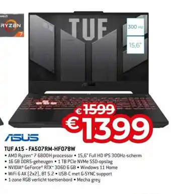 Exellent Asus TUF A15-FA507RM-HF078W aanbieding