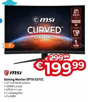 MSI Gaming Monitor Optix G272C