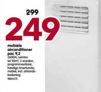 Mobiele Airconditioner Pac 9,2