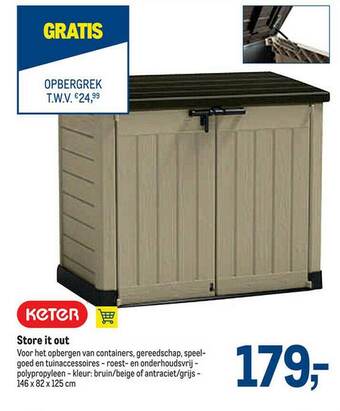 Makro Keter Store It Out aanbieding