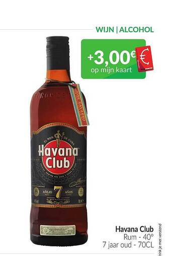 Intermarché Havana club rum aanbieding