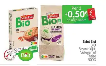 Intermarché Saint eloi bio basmati rijst, volkoren of thaise aanbieding