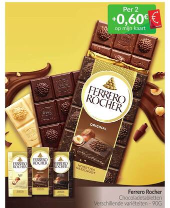 Intermarché Ferrero rocher chocoladetabletten aanbieding