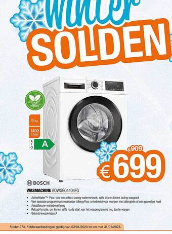 Expert Bosch wasmachine aanbieding