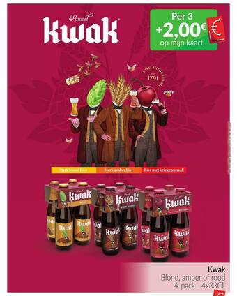 Intermarché Kwak blond, amber of rood aanbieding