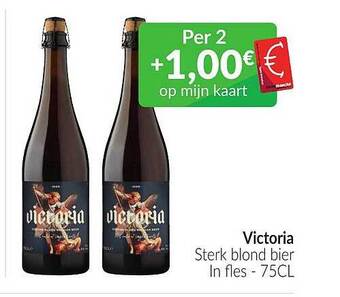 Intermarché Victoria sterk blond bier aanbieding