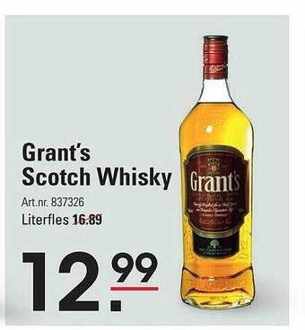 Sligro Grant's scotch whisky aanbieding