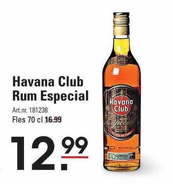 Sligro Havana club rum especial aanbieding
