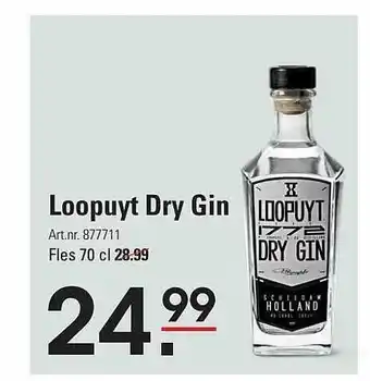 Sligro Loopuyt dry gin aanbieding
