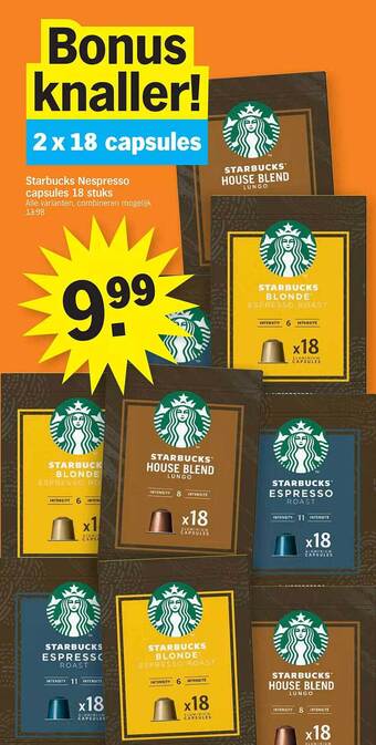 Albert Heijn Starbucks nespresso capsules aanbieding