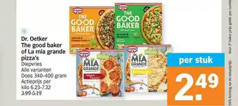 Albert Heijn Dr oetker the good baker of la mia grande pizza's aanbieding