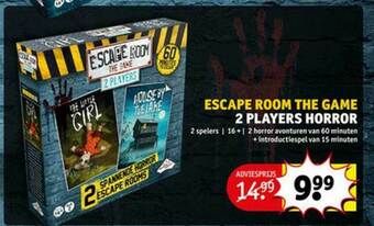 Kruidvat Escape Room The Game 2 Players Horror aanbieding