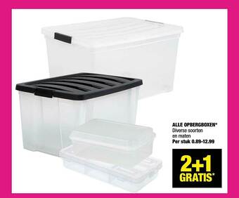 Big Bazar Alle Opbergboxen aanbieding