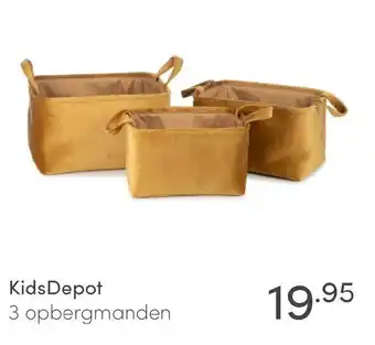 Kids Depot 3 opbergmanden
