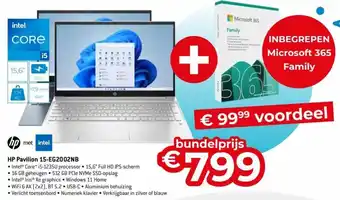 Exellent HP Pavilion 15-EG2002NB aanbieding