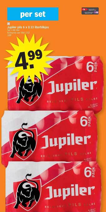 Albert Heijn Jupiler pils aanbieding