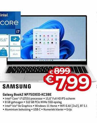 Exellent Samsung galaxy book2 aanbieding