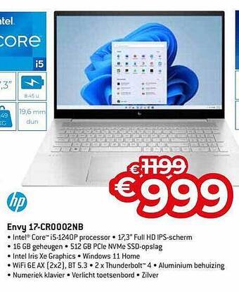 Exellent Hp envy 17 aanbieding