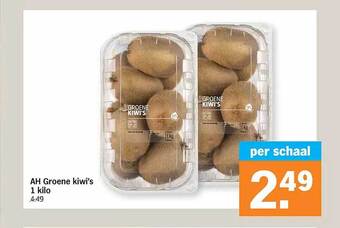 Albert Heijn Ah groene kiwi's aanbieding