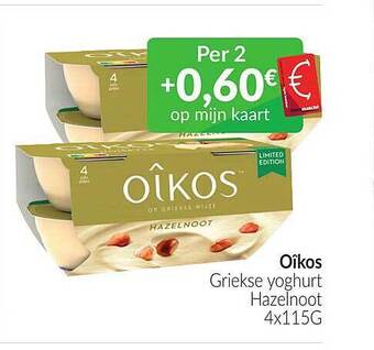 Intermarché Oîkos griekse yoghurt aanbieding