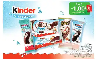 Intermarché Kinder koelafdeling aanbieding