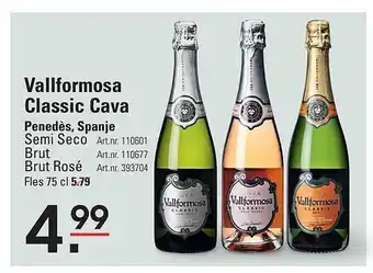 Sligro Vallformosa classic cava aanbieding