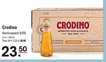 Sligro Crodino horecapack 0.0% aanbieding