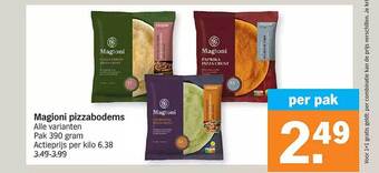 Albert Heijn Magioni pizzabodems aanbieding