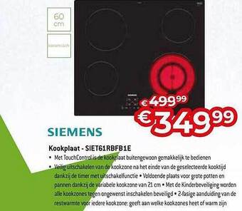 Siemens kookplaat