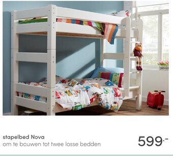 Baby & Tiener Stapelbed Nova aanbieding