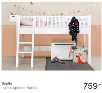 Baby & Tiener Bopita halfhoogslaper Nordic aanbieding