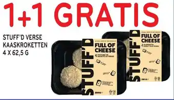 Alvo Stuff'd Verse Kaaskroketten 4x62,5 g aanbieding