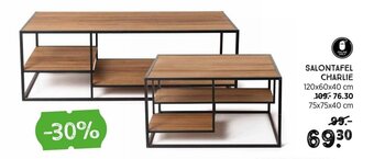 Salontafel Charlie 120x60x40cm