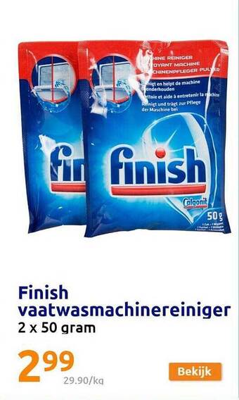 Action Finish vaatwasmachinereiniger aanbieding