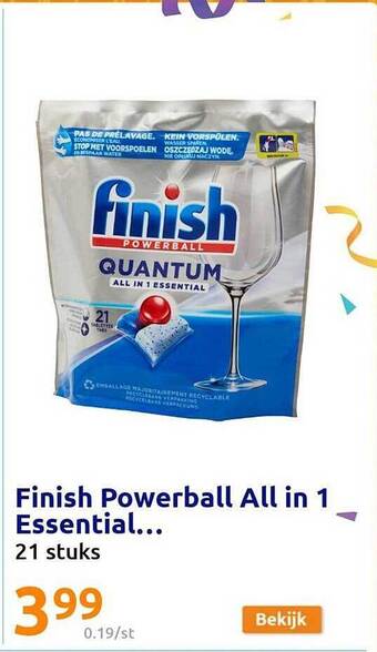 Action Finish powerball all in 1 essential aanbieding