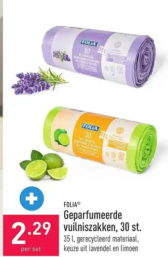 ALDI Folia geparfumeerde vuilniszakken aanbieding