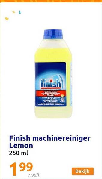 Action Finish machinereiniger lemon aanbieding