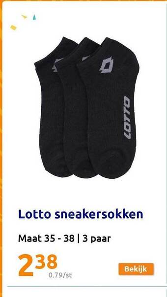 Action Lotto sneakersokken aanbieding