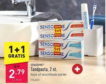 ALDI Sensodyne tandpasta aanbieding