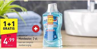 ALDI Aquafresh mondwater aanbieding