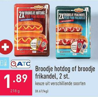 ALDI Broodje hotdog of broodje frikandel aanbieding