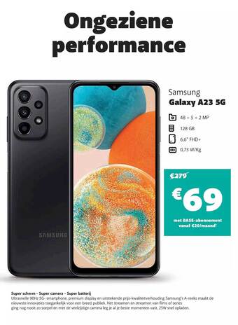 Base Samsung galaxy a23 5g aanbieding