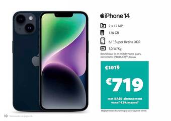 Base Iphone 14 aanbieding