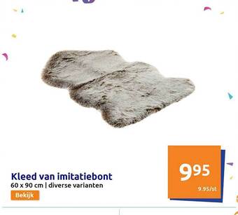 Action Kleed van imitatiebont aanbieding