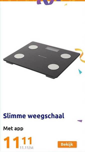 Action Slimme weegschaal aanbieding