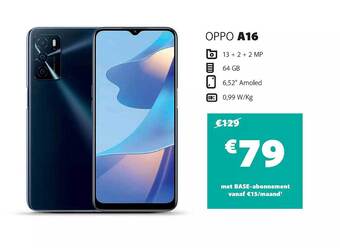 Base Oppo a16 aanbieding