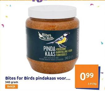 Action Bites for birds pindakaas voor aanbieding