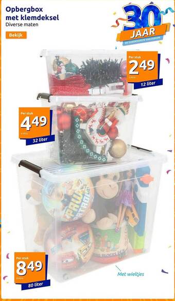 Action Opbergbox met klemdeksel aanbieding
