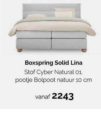 Boxspring solid lina