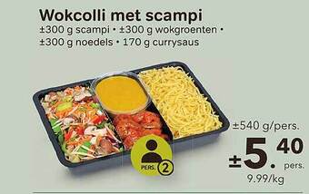 Bon Ap Wokcolli met scampi aanbieding
